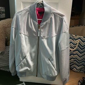 TopShop faux leather bomber jacket